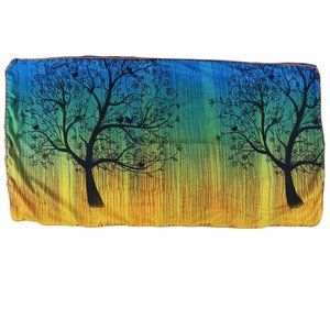 Swanson Bedding Rainbow Tree King Size Pillow Case Sham Single Blue Green Yellow